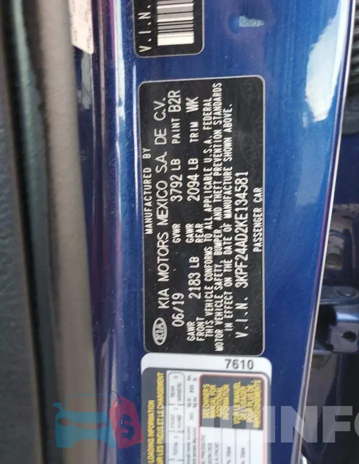 3KPF24AD2KE134581 Photo# 12