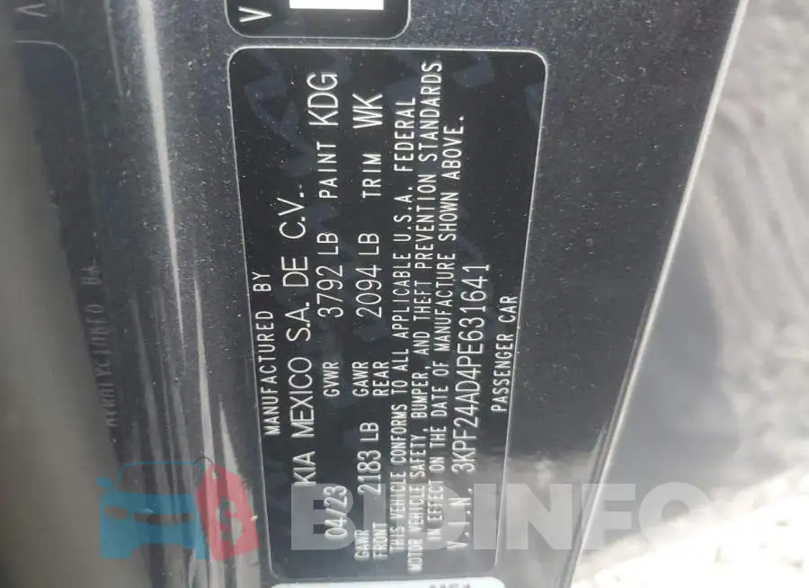 3KPF24AD4PE631641 Photo# 12