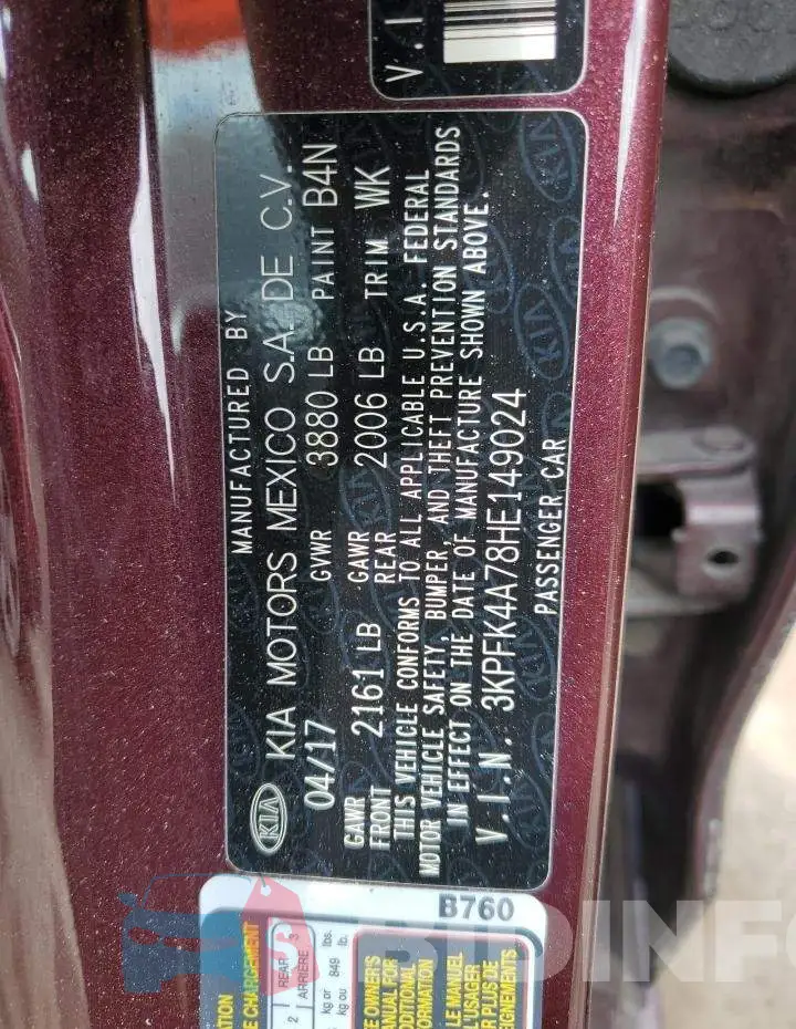 3KPFK4A78HE149024 Photo# 12