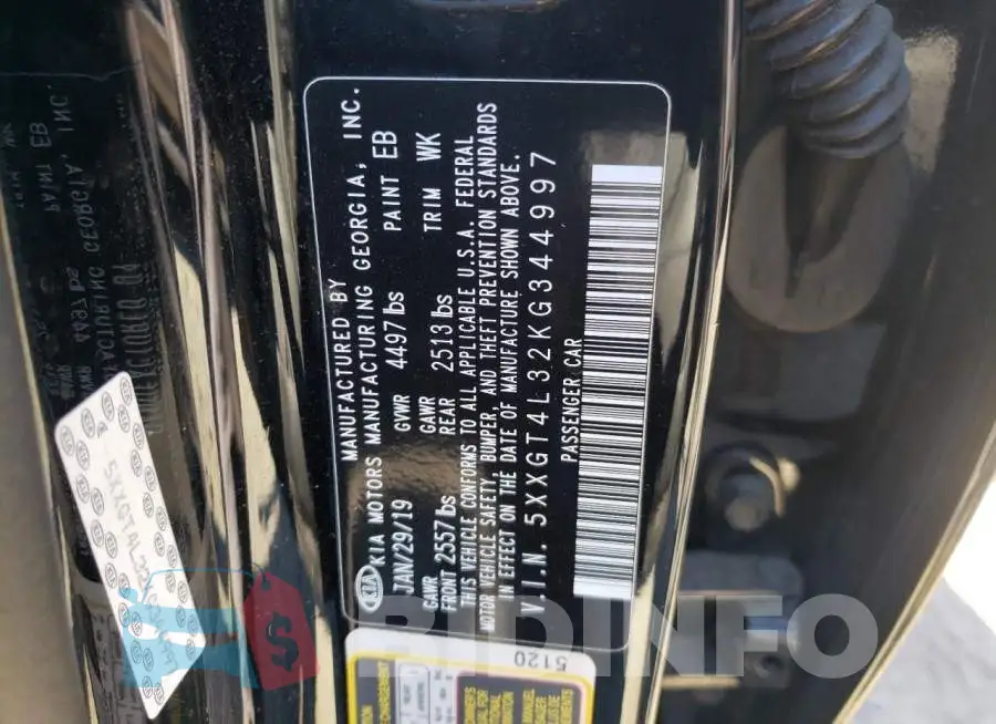 5XXGT4L32KG344997 Photo# 12