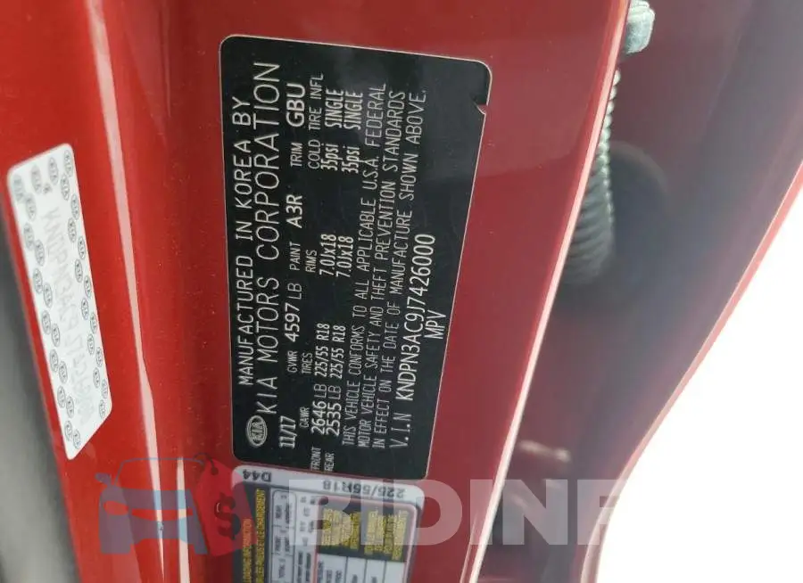 KNDPN3AC9J7426000 Photo# 14