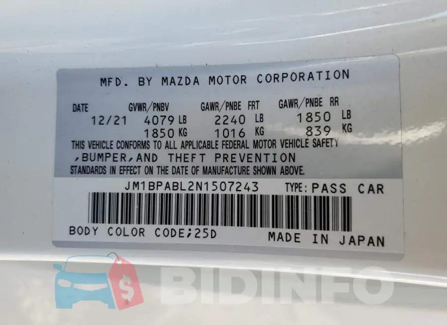 JM1BPABL2N1507243 Photo# 12