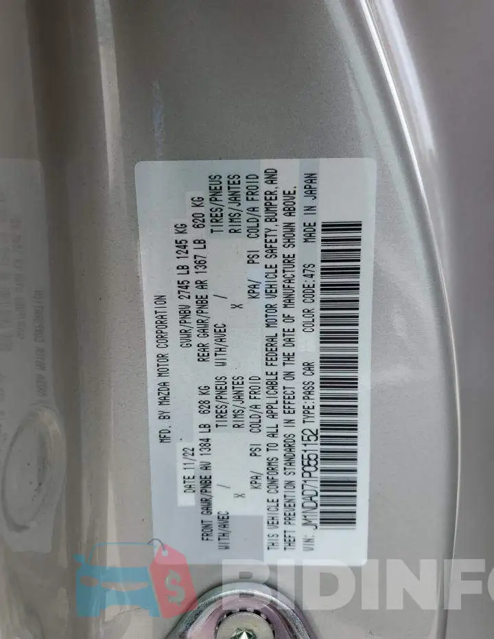 JM1NDAD71P0551152 Photo# 12