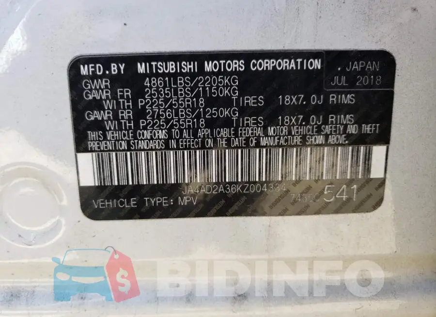 JA4AD2A36KZ004334 Photo# 12