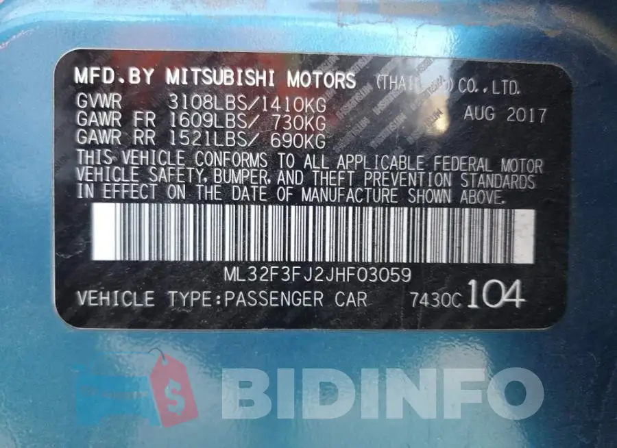 ML32F3FJ2JHF03059 Photo# 13