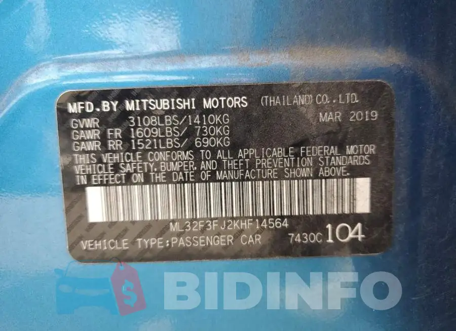 ML32F3FJ2KHF14564 Photo# 12