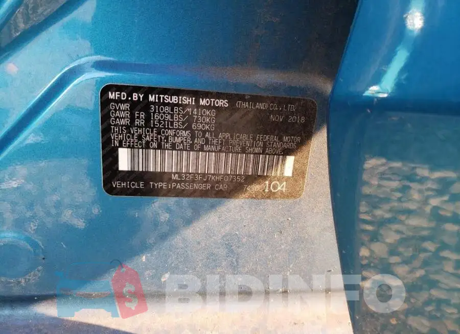 ML32F3FJ7KHF07352 Photo# 13