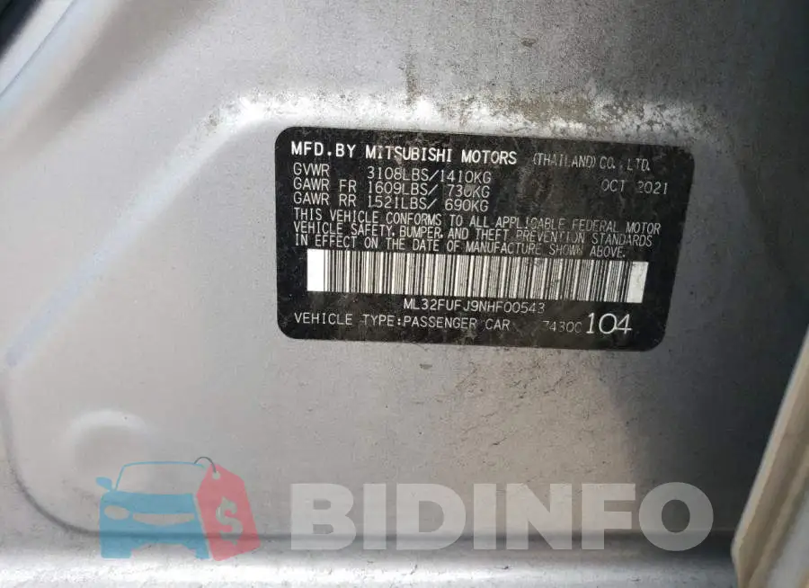 ML32FUFJ9NHF00543 Photo# 12