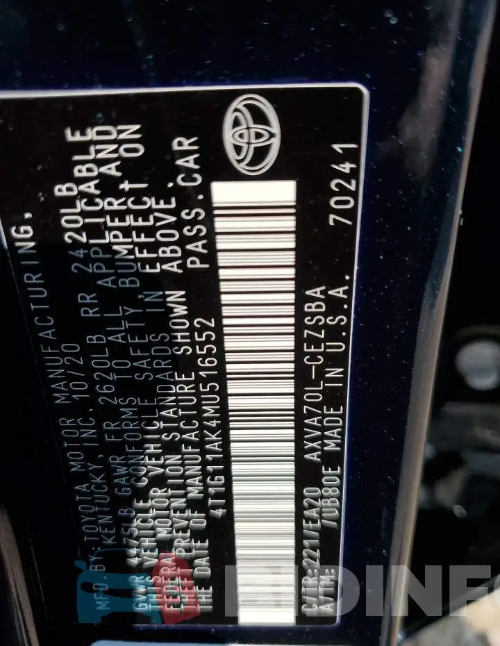 4T1G11AK4MU516552 Photo# 12