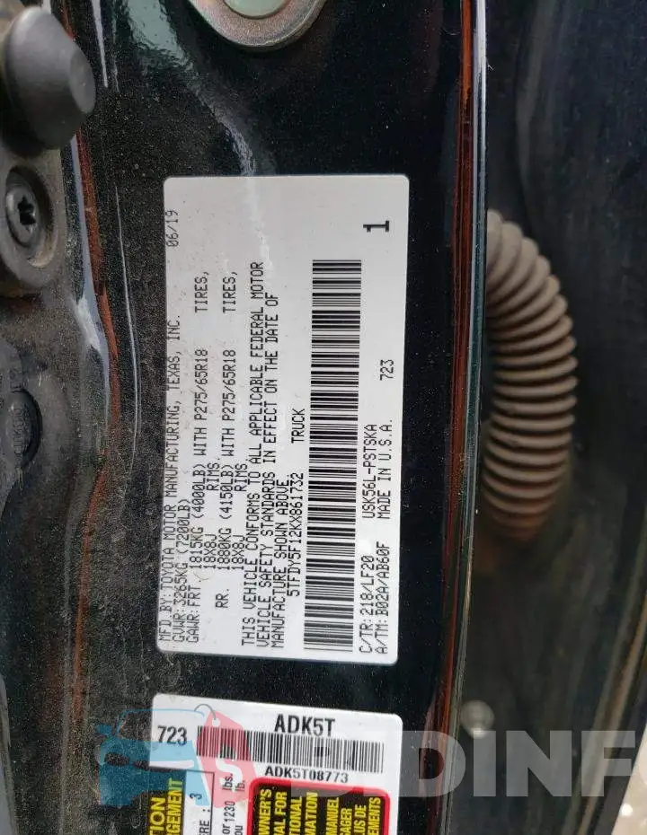 5TFDY5F12KX861732 Photo# 12
