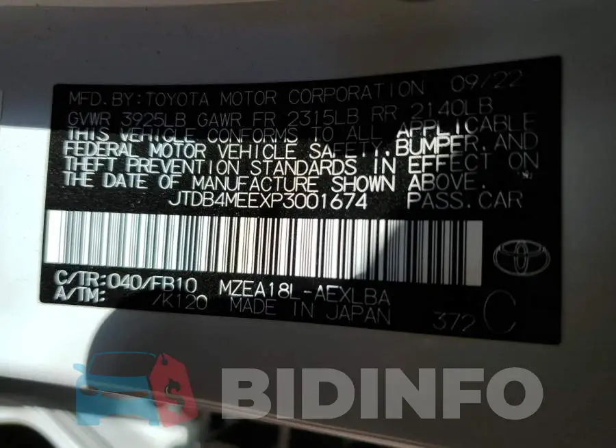JTDB4MEEXP3001674 Photo# 12