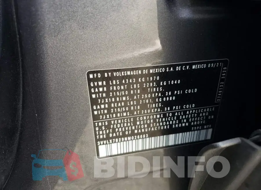 3VVLX7B29NM026683 Photo# 13