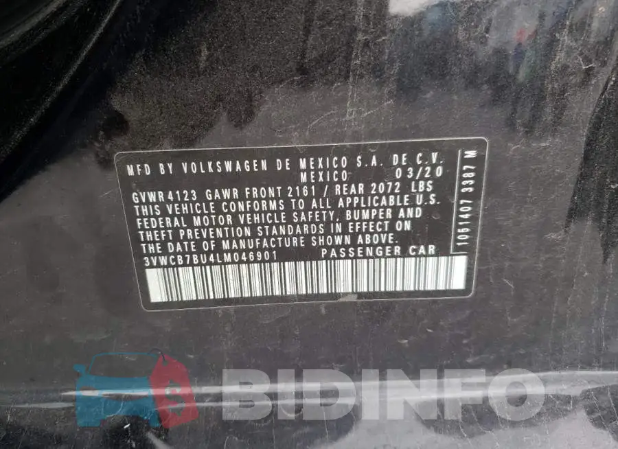 3VWCB7BU4LM046901 Photo# 12