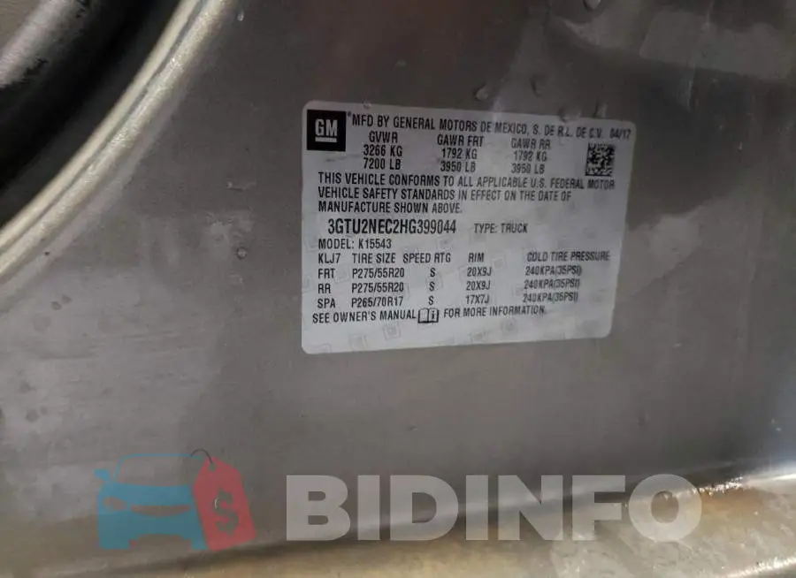 3GTU2NEC2HG399044 Photo# 13