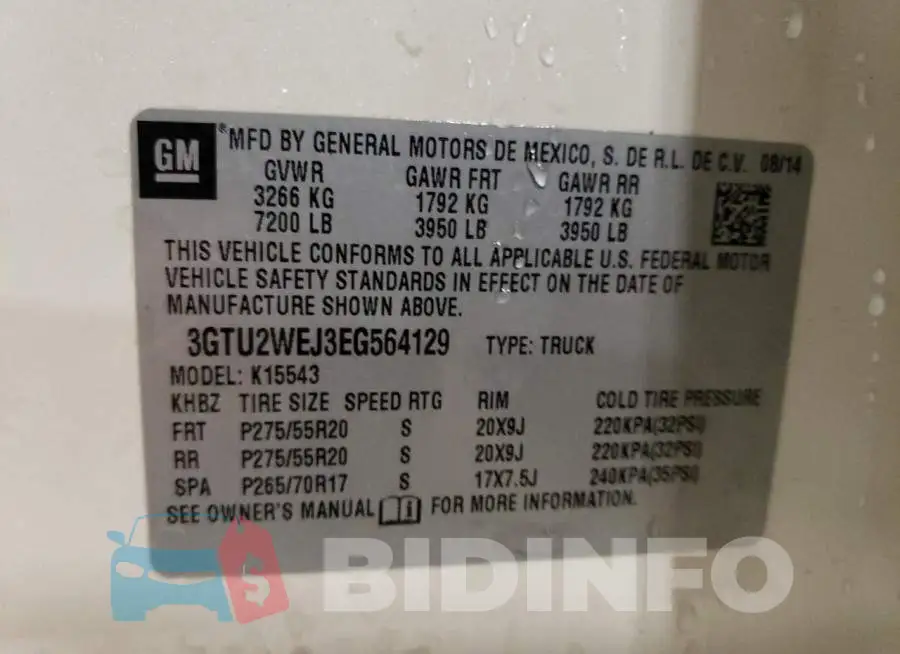 3GTU2WEJ3EG564129 Photo# 12