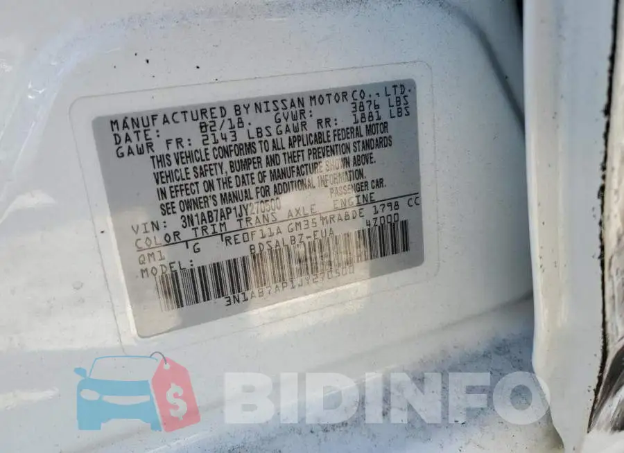 3N1AB7AP1JY270500 Photo# 12