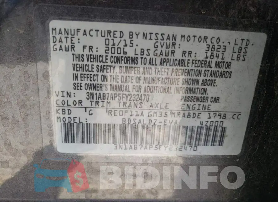3N1AB7AP5FY232470 Photo# 12