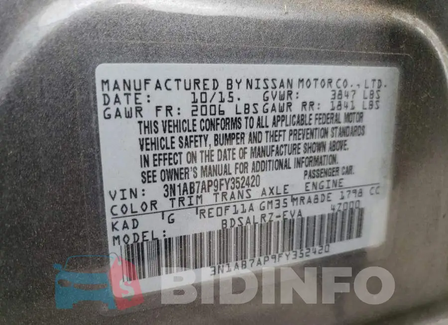 3N1AB7AP9FY352420 Photo# 12