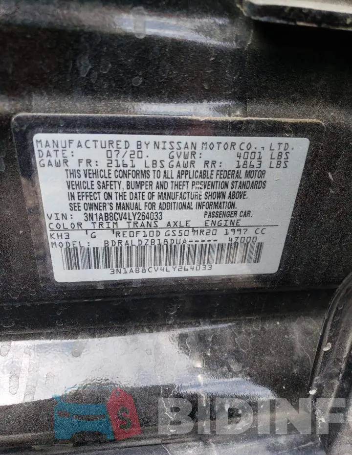3N1AB8CV4LY264033 Photo# 12
