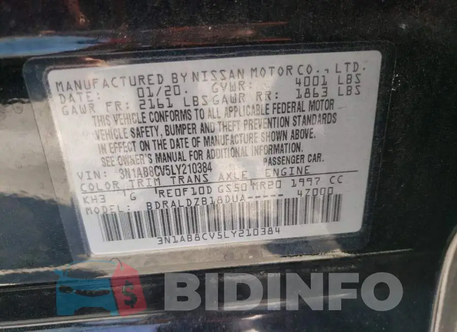 3N1AB8CV5LY210384 Photo# 12
