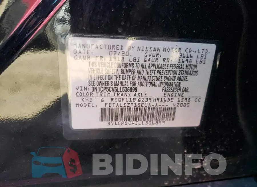 3N1CP5CV5LL536899 Photo# 13