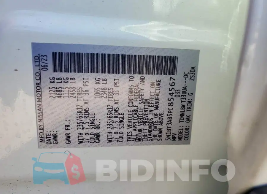 5N1BT3AB5PC854567 Photo# 14