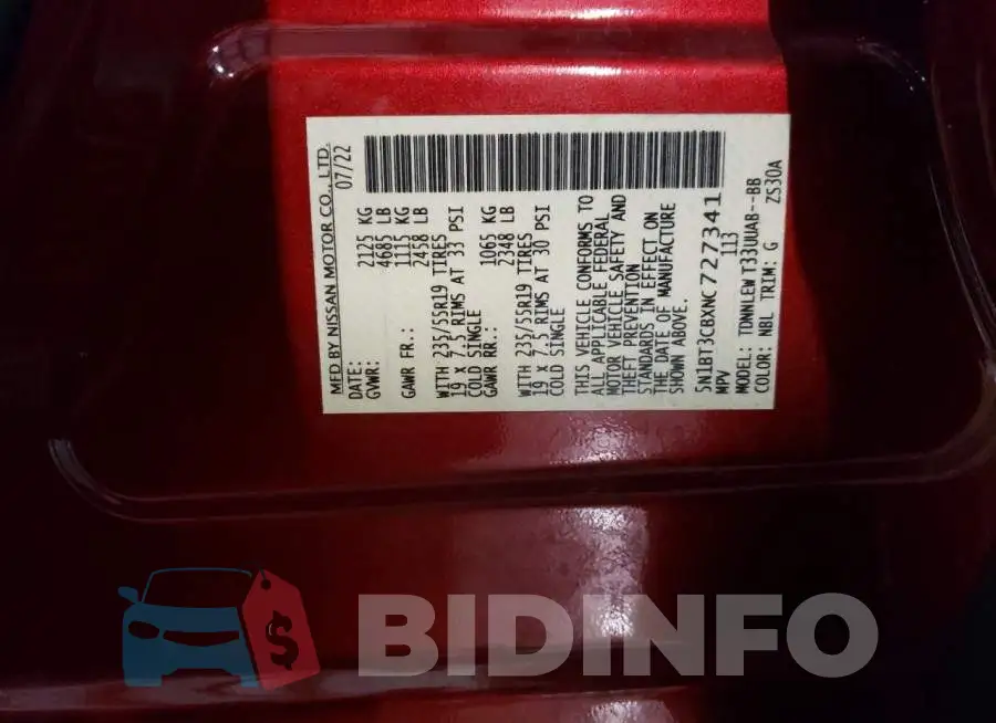 5N1BT3CBXNC727341 Photo# 14