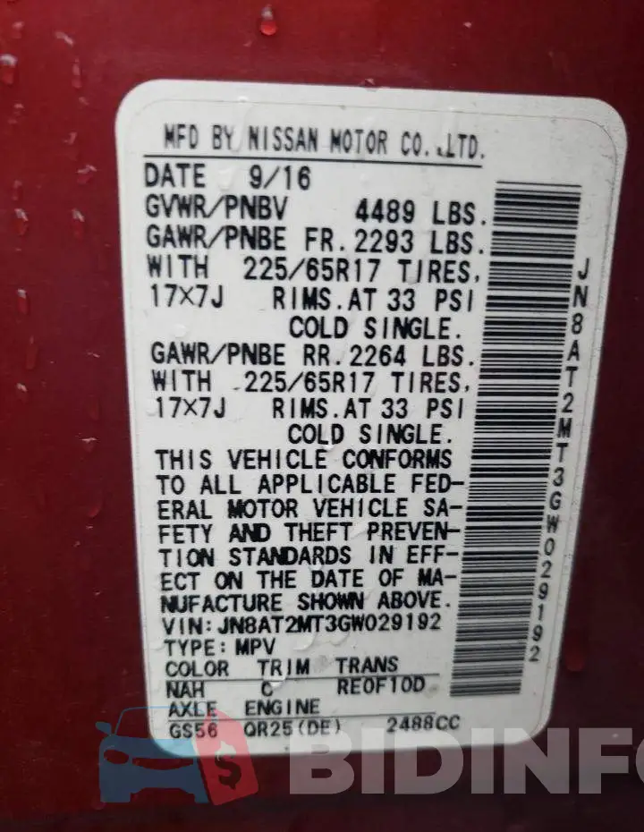 JN8AT2MT3GW029192 Photo# 12