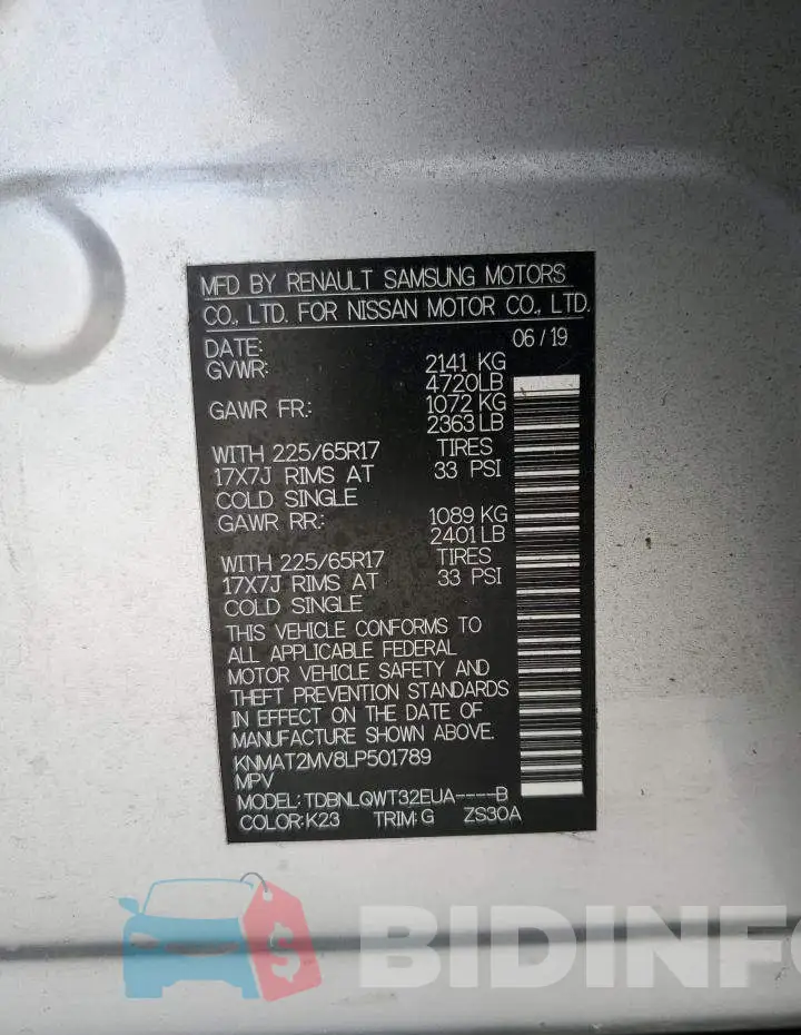 KNMAT2MV8LP501789 Photo# 12