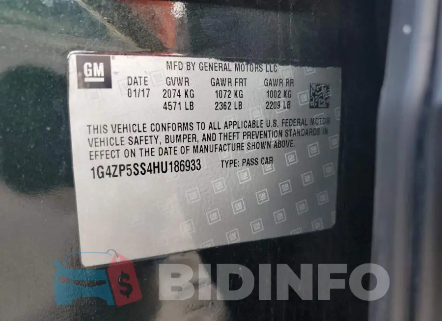 1G4ZP5SS4HU186933 Photo# 12