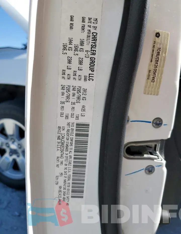 1C4NJCBA2ED547443 Photo# 13