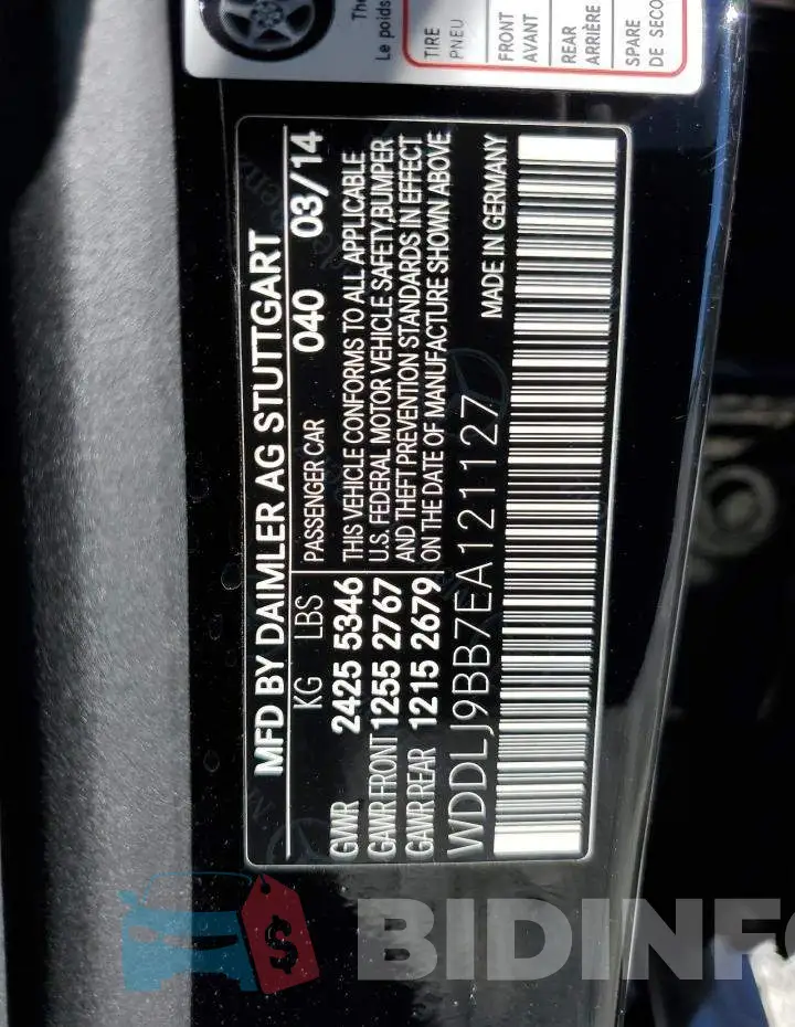 WDDLJ9BB7EA121127 Photo# 12