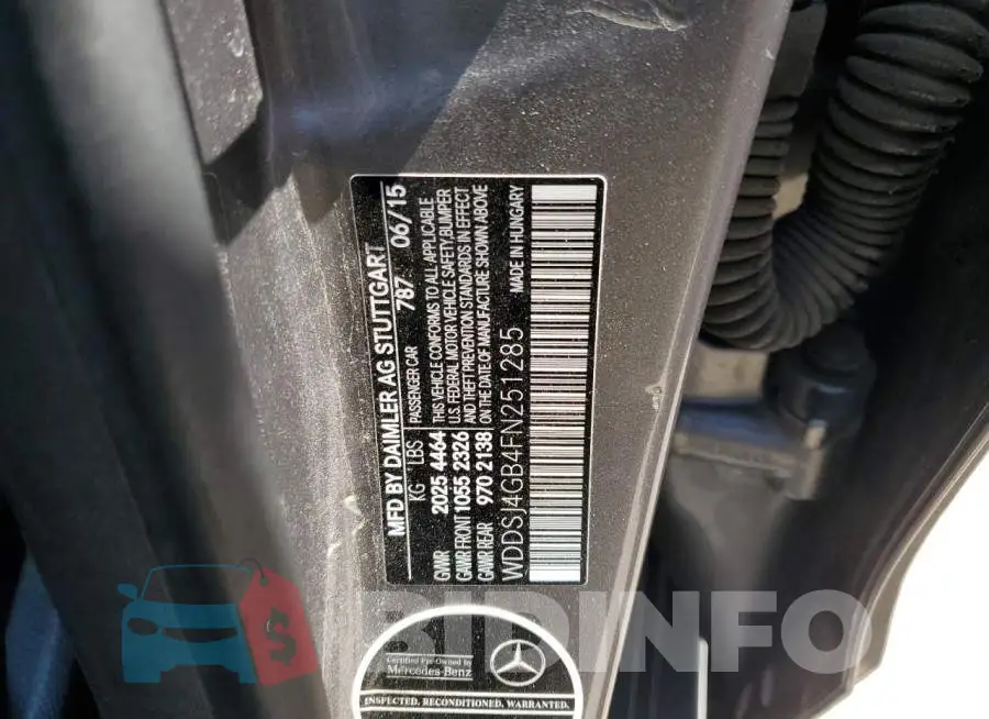 WDDSJ4GB4FN251285 Photo# 12