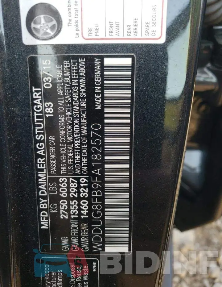 WDDUG8FB9FA182570 Photo# 12