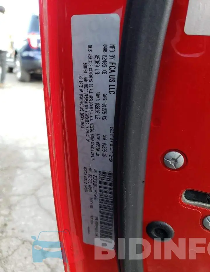 2C3CDZBT1LH139085 Photo# 12