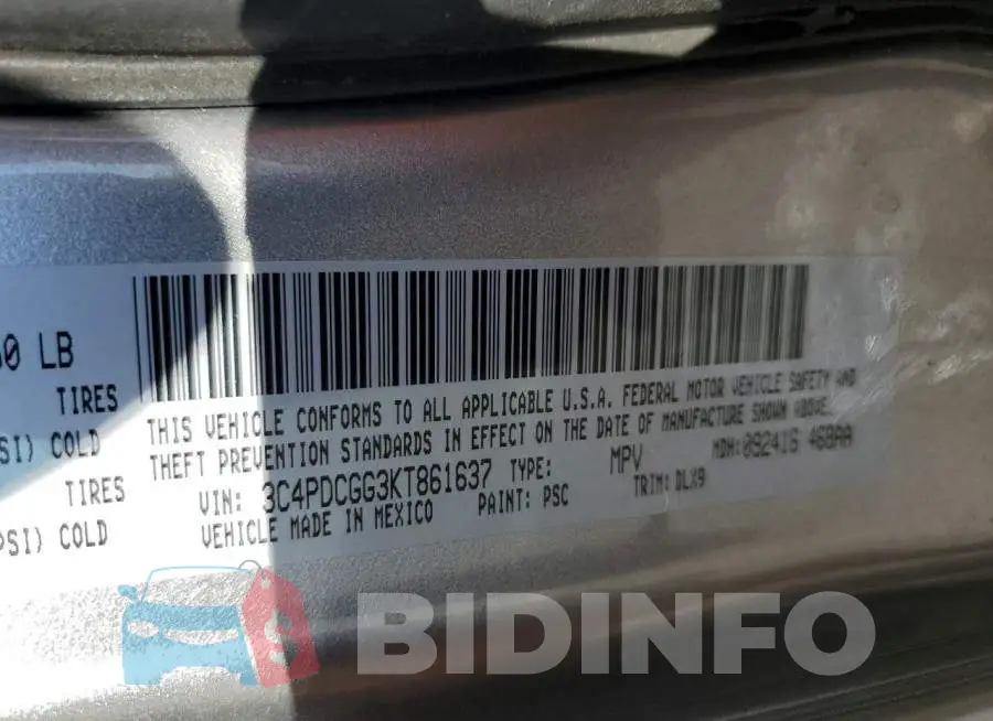 3C4PDCGG3KT861637 Photo# 13