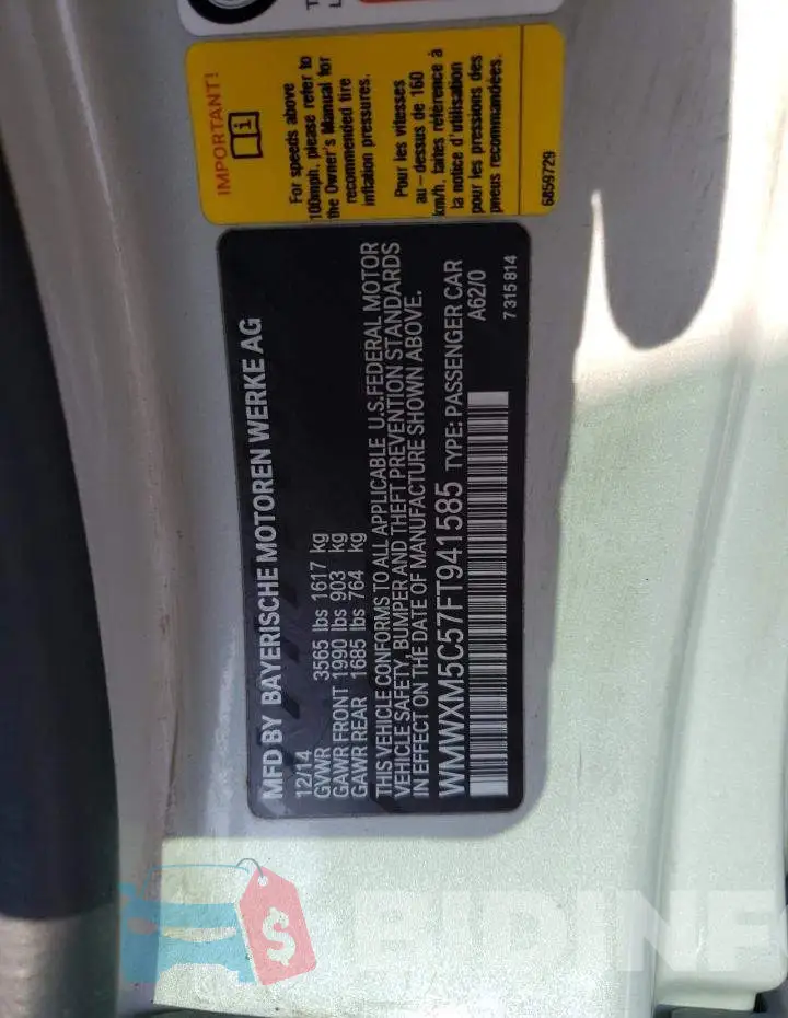 WMWXM5C57FT941585 Photo# 12