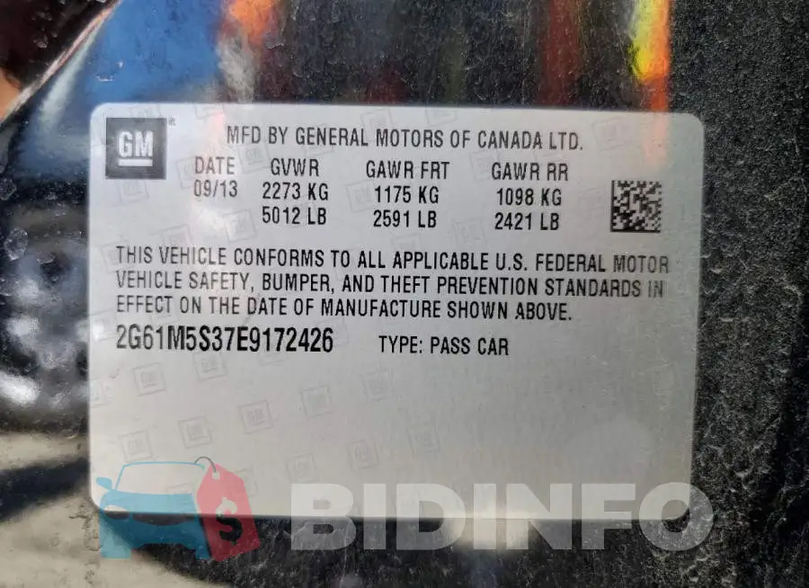 2G61M5S37E9172426 Photo# 12