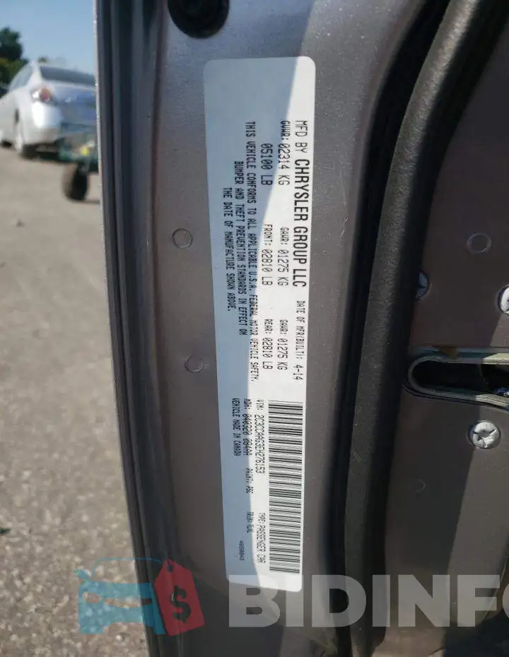 2C3CCAAG3EH276153 Photo# 12