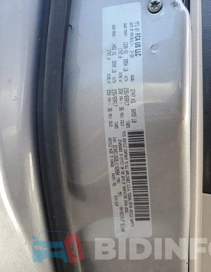 2C4RC1BG8LR182894 Photo# 14