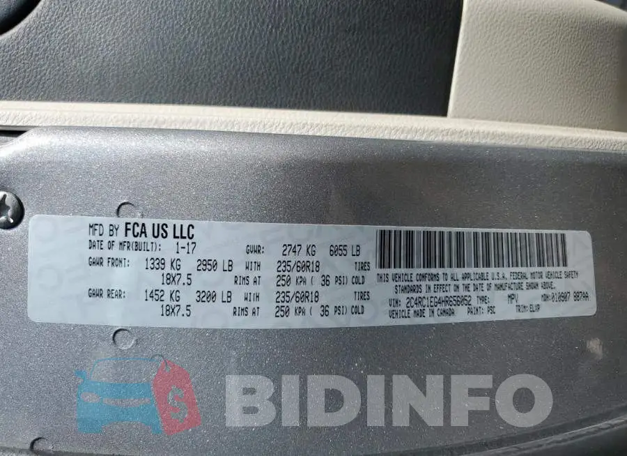 2C4RC1EG4HR656052 Photo# 14