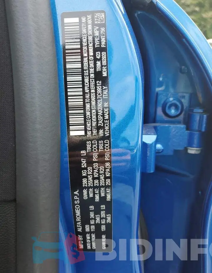 ZASPAKBN2L7C99512 Photo# 13
