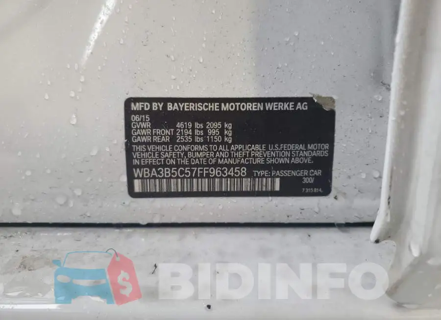 WBA3B5C57FF963458 Photo# 12