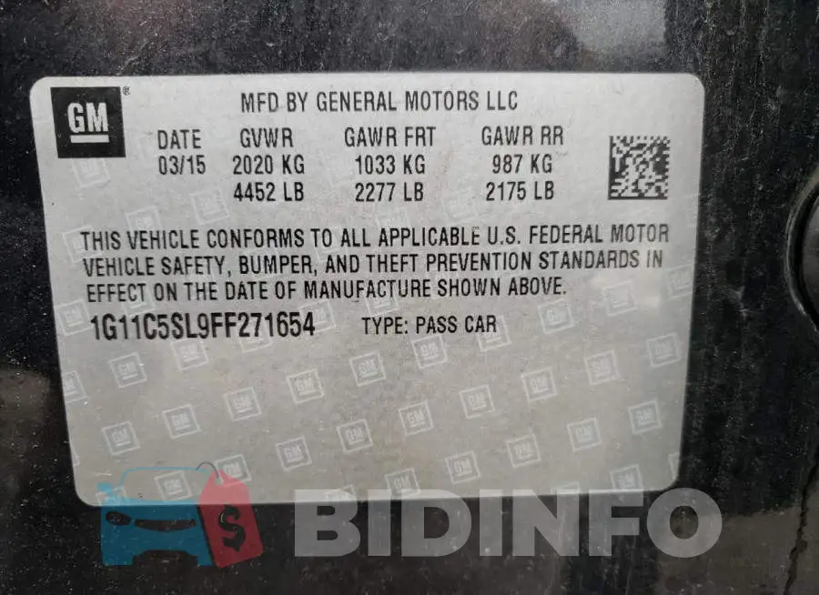 1G11C5SL9FF271654 Photo# 12
