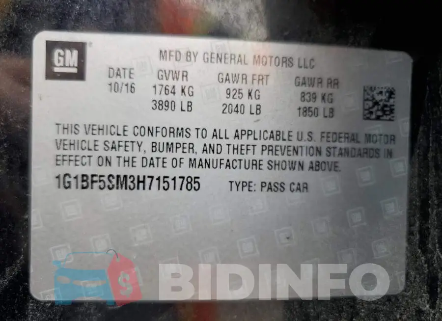 1G1BF5SM3H7151785 Photo# 12