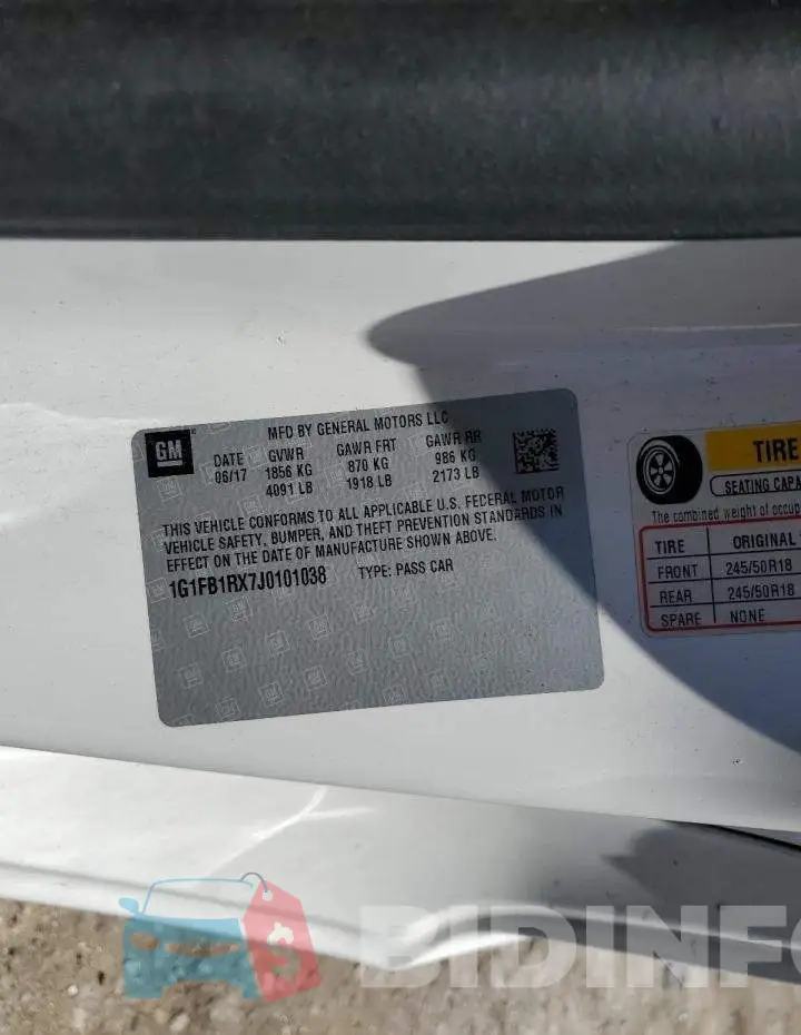 1G1FB1RX7J0101038 Photo# 13