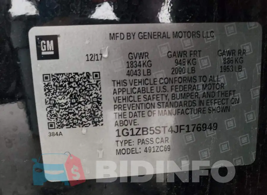 1G1ZB5ST4JF176949 Photo# 10