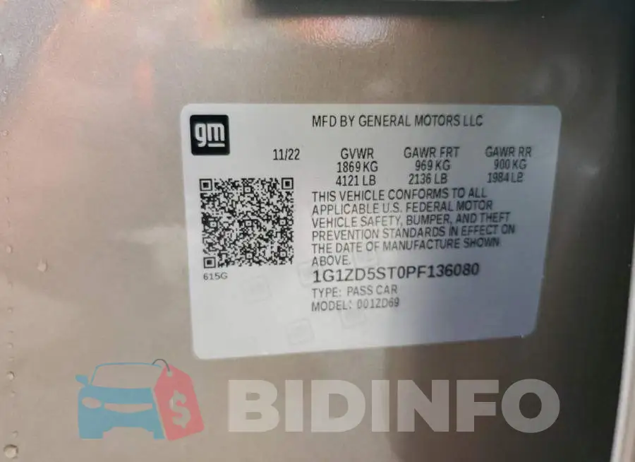 1G1ZD5ST0PF136080 Photo# 12