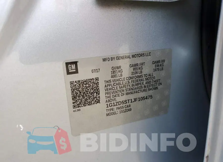 1G1ZD5ST1JF105475 Photo# 12