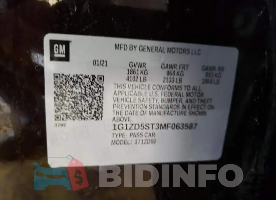 1G1ZD5ST3MF063587 Photo# 12